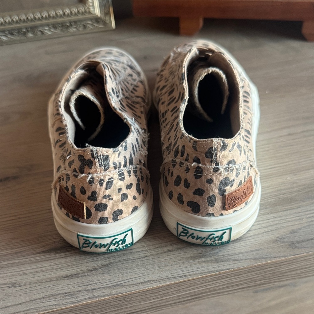 Blowfish Tan and Black Animal Print Slip-Ons - Picture 2 of 5